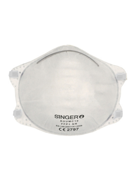 Demi-masque préformé FFP1 NR - Lot de 20 - SINGER - AUUMC10