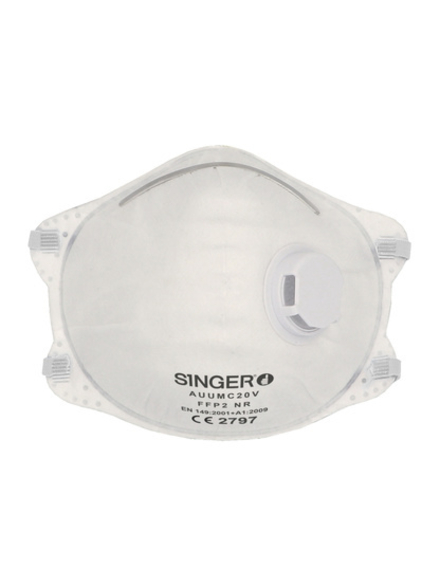 Demi-masque préformé FFP2 NR Boîte de10 pièces - SINGER - AUUMC20V