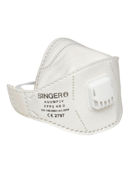 Demi-masque pliable FFP2 NR D Lot de 20 pièces - SINGER - AUUMP2V