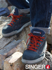 Chaussures basses cuir croûte velours S3 SRC - SINGER - BARY