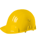 Casque de chantier en polyéthylène jaune - SINGER - CASJAUNE