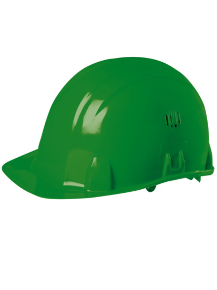 Casque de chantier en polyéthylène vert - SINGER - CASVERT
