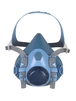Demi-masque respiratoire en silicone Conçu pour adapter 2 filtres à baïonnette - SINGER - DMS00