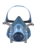 Demi-masque respiratoire en silicone Conçu pour adapter 2 filtres à baïonnette - SINGER - DMS00