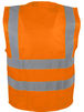 Gilet haute-visibilité 100% polyesterFermeture auto-agrippante 4 bandes - SINGER - GIL4BO