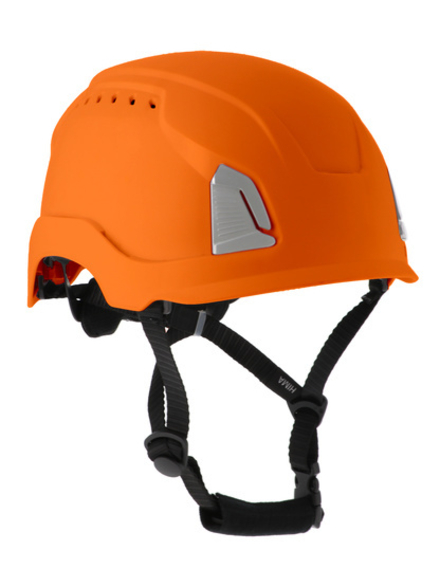 Casque de protection aéré orange - coque interne en PPE - SINGER - HIMAO