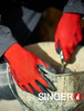 Gant latex mousse Support polyester - SINGER - NYM13LAT