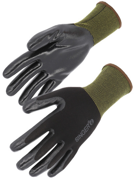 Gant nitrile Support polyamide Tricotéune pièce- SINGER - NYM313NIB