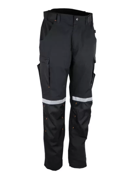 Pantalon de travail ripstop Coton/polyester/élasthanne Gris et noir - SINGER - PETRO