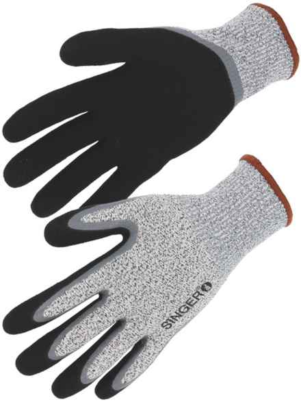 Gant PEHD Coupure D Paume enduite nitrile double enduction Doublé acrylique - SINGER - PHD500ICE