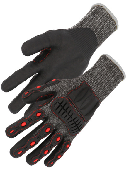 Gant PEHD Coupure niveau F Enduction nitrile mousse Protection chocs