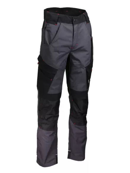 Pantalon polyester/coton - Gris Anthracite/noir/rouge - SINGER - PITON