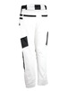 Pantalon de travail coton/élasthanne Blanc et noir - SINGER - PLATRO