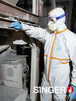 Combinaison de protection L Type 4 5 & 6 Non-tissé polypropylène MICROPOREUX 65 m/² - SINGER - PLY600