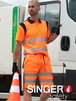 Polo orange - SINGER - POLMO