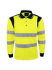 Polo jaune en polyester bird-eye - SINGER - PUNTA