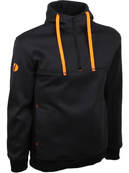 Sweatshirt noir chaud très souple et confortable - SINGER - SAMY