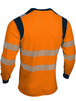T-shirt à manches longues haute visibilité orange - SINGER - TUVO