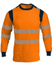 T-shirt à manches longues haute visibilité orange - SINGER - TUVO