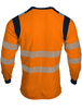T-shirt à manches longues haute visibilité orange - SINGER - TUVO