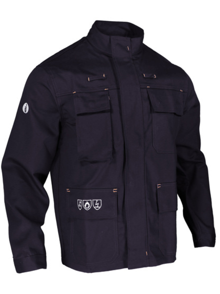 Veste de protection tissu retardateur de flamme bleu - SINGER - VALPA