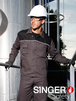 Veste de travail 100% coton Bicolore gris / noir - SINGER - VARY
