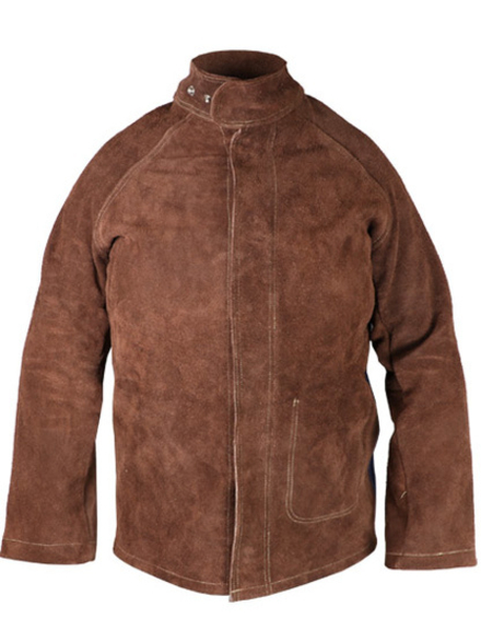 Veste de soudeur en croûte supérieure de bovin Cousue fil aramide Dos Proban® - SINGER - VEPSOUD