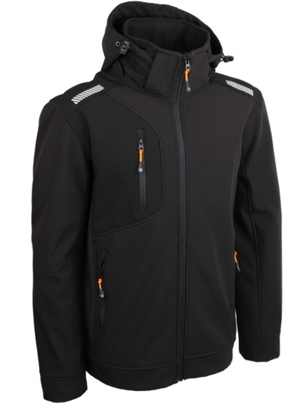 Veste softshell noire avec capuche - SINGER - VINTER
