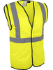 Gilet jaune haute-visibilité avec fermeture et bandes réfléchissantes - SINGER - VPLGILJ00