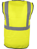 Gilet jaune haute-visibilité avec fermeture et bandes réfléchissantes - SINGER - VPLGILJ00