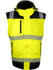 Blouson haute visibilité jaune avec manches amovibles et bandes - SINGER - VUELTA