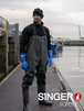 Cotte à bretelles Waders sur bottes de sécurité en PVC S5 SRC - SINGER - WIKI