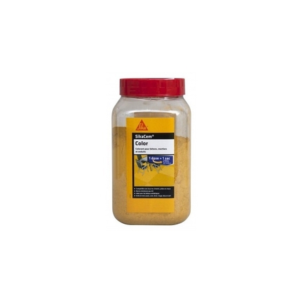 CARTON DE 6 DOSES 400GR DE COLORANTS SIKACEM COLOR JAUNE - SIKA - 115991