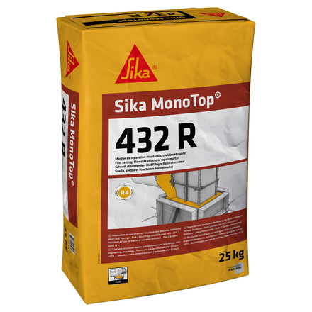 SAC DE 25KG DE MORTIER DE RÉPARATION SIKA MONOTOP-432R - SIKA - 484374