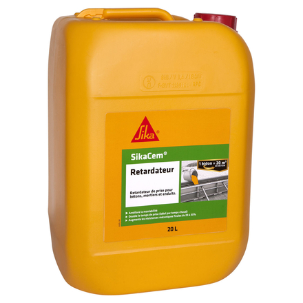 PACK DE 4 BIDONS 5L DE SIKACEM RETARDATEUR - SIKA - 546290