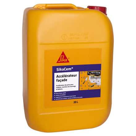 CARTON DE 12 DOSES 0,5L DE SIKACEM ACCELERATEUR FACADE - SIKA - 552337