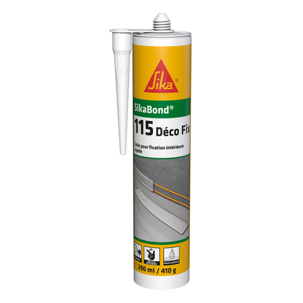COLLE CARTON DE 12 CARTOUCHES 410GR DE SIKABOND-115 DÉCO FIX - SIKA - 630717