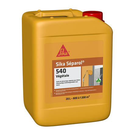 AGENT DE DÉMOULAGE BIDON 20L DE SIKA SÉPAROL 540 VEGETALE - SIKA - 657623