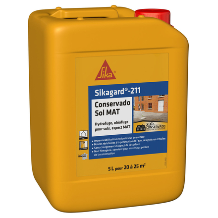 HYDROFUGE EN  BIDON DE 20L DE SIKAGARD-211 CONSERVADO SOL MAT - SIKA - 704454