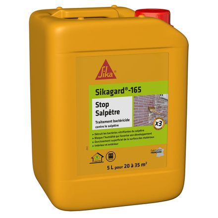 BACTÉRICIDE PACK DE 4 BIDONS DE 5L DE SIKAGARD-165 STOP SALPÊTRE - SIKA - 705435
