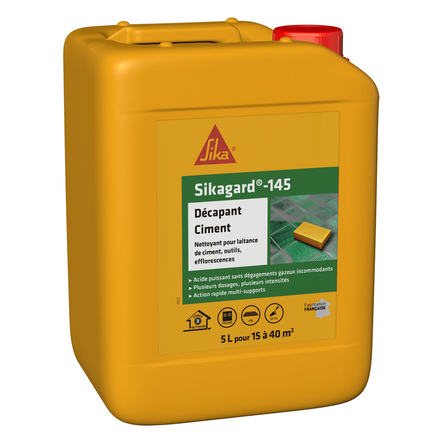 PACK DE 4 BIDONS DE 5L DE SIKAGARD-145 DÉCAPANT CIMENT - SIKA - 707018