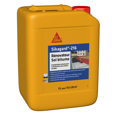 IMPRÉGNATION COLORÉE BIDON DE 20L DE SIKAGARD-216 RENOVATEUR SOL BITUME NOIR - SIKA - 707191