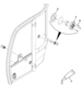 BLOCAGE DE PORTE COMPATIBLE JCB 334/C3060