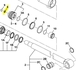 RONDELLE CANNELÉE VÉRIN COMPATIBLE JCB 551/90107