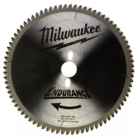 LAME SCIE RADIALE 250MM/80 DTS (x1) MILWAUKEE ACCESSOIRES - 4932361504