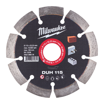 DISQUE DIAMANT DUH 115MM (x1) MILWAUKEE ACCESSOIRES - 4932399539