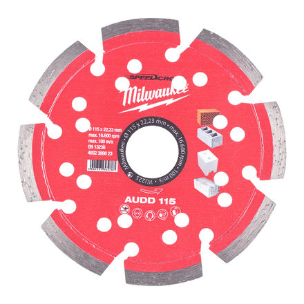 DISQUE DIAMANT AUDD 115MM (x1) MILWAUKEE ACCESSOIRES - 4932399823