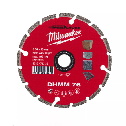 Disque diamant multi materiaux 76 mm - 1 pc MILWAUKEE ACCESSOIRES - 4932471333