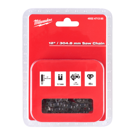 Chaine tronçonneuse 3/8' x 304,8 x 1,1 MILWAUKEE - 4932471385