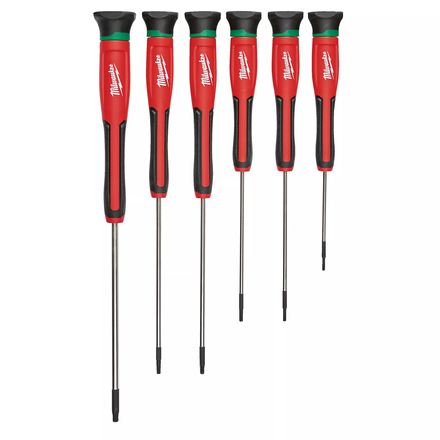 Set de 6 tournevis de précision Torx MILWAUKEE ACCESSOIRES - 4932471870